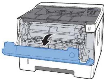 OLIVETTI PG L2540 - Refermer le capot avant. - 3