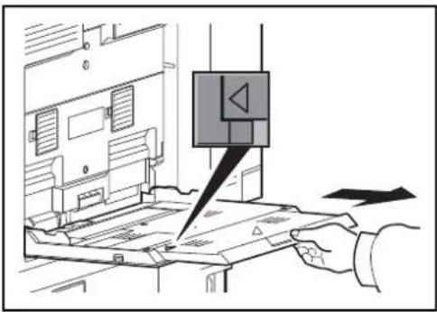 OLIVETTI d-Copia 8000MF plus - Chargement du papier dans le bac MF - 2