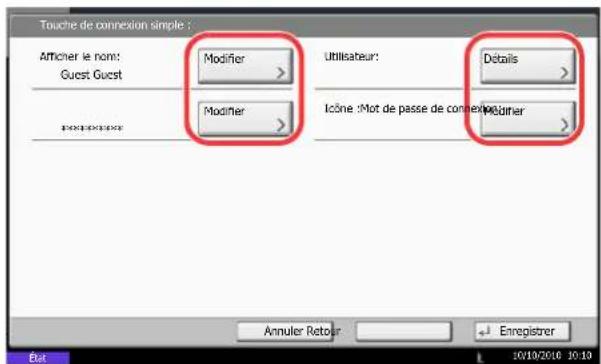 OLIVETTI d-Copia 8000MF plus - Touche de connexion simple - 2