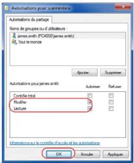 OLIVETTI d-Copia 8000MF plus - Création d'un dossier partagé - 6