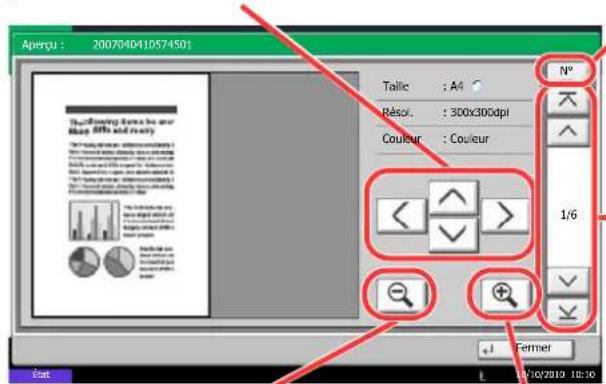 OLIVETTI d-Copia 8000MF plus - Aperçu des documents/vérification des détails du document - 1