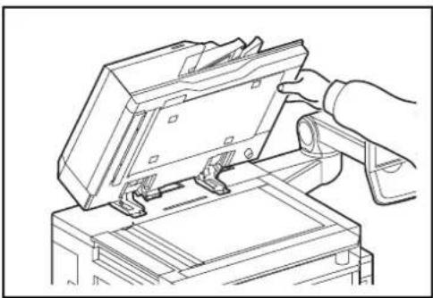 OLIVETTI d-Copia 8000MF plus - Mise en place des originaux sur la glace d'exposition - 1