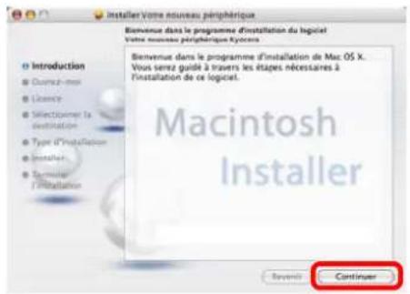 OLIVETTI d-Copia 8000MF plus - Installation du pilote d'imprimante sous Macintosh - 2