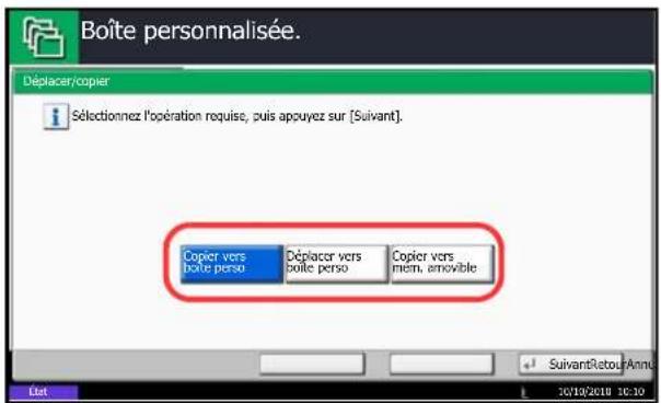 OLIVETTI d-Copia 8000MF plus - Déplacement d'un document/copie d'un document (déplacer/copier) - 2