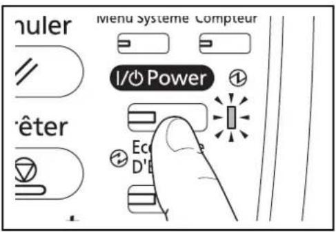 OLIVETTI d-Copia 8000MF plus - Mise sous tension - 1