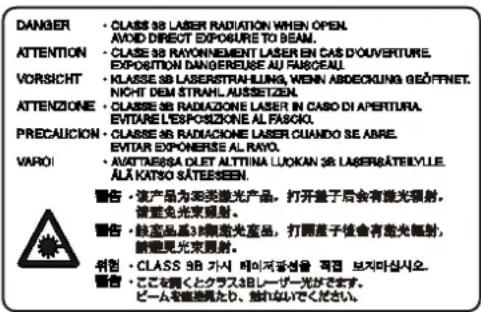 OLIVETTI d-Copia 8000MF plus - Sécurité laser (Europe) - 1