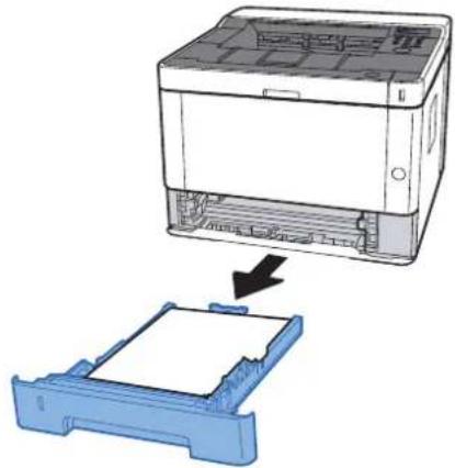OLIVETTI PG L2540 plus - Tirer le magasin 1 jusqu'à ce qu'il se bloque. - 1
