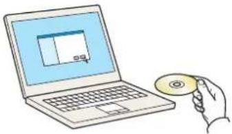 OLIVETTI PG L2540 plus - Insérer le DVD. - 1