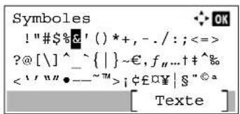 Symbols !"#$%&' () *+, -./:;<=> ?@[\]^_^{}~€,f_...†#% <''""•--~™>;¢£0¥|§"©a [ Texte ]