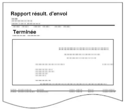 Rapport résultat. d'envoi Terminée
