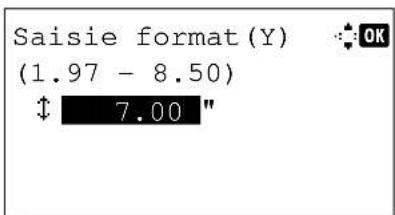 Saisie format(Y) (1.97 - 8.50) ↑ 7.00"