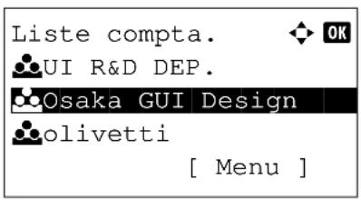 Liste compta. UI R&D DEP. Osaka GUI Design olivetti [ Menu ]