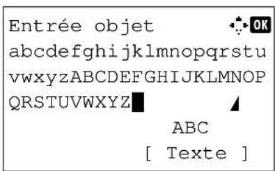 Entrée objet abcdefghijklmnopqrstuvwxyzABCDEFGHIJKLMNOPQRSTUVWXYZ ABC [ Texte ]