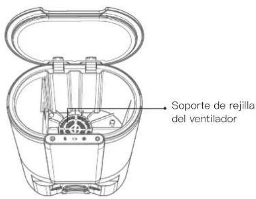 Proscenic M8 PRO - Limpieza del soporte de la rejilla del filtro del ventilador - 2