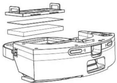 Proscenic M8 PRO - Réservoir d'eau et boîte à poussière 2 en 1 (nettoyage hebdomadaire recommandé) - 3