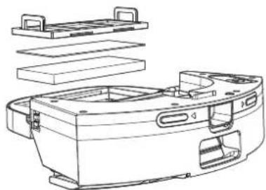 Proscenic M8 PRO - Serbatoio dell'acqua e polvere 2-in-1 (pulizia settimanale consigliata) - 3