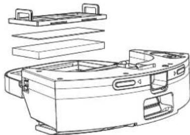 Proscenic M8 PRO - 2-in-1-Staubbehälter mit Wassertank (Es wird empfohlen, jede Woche zu reinigen) - 3
