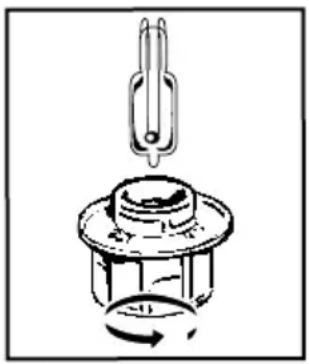 DE DIETRICH DFP8363BB - VERVANGING VAN DE LAMP - 1