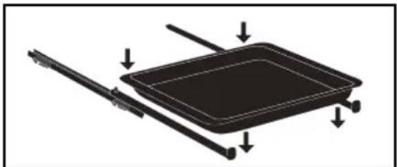DE DIETRICH DFP8363BB - – System med glidskenor - 2