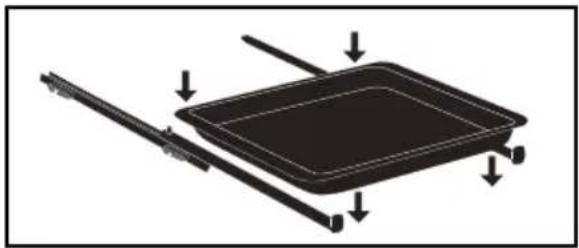 DE DIETRICH DFP8363BB - INSTALLING AND REMOVING THE SLIDING RAILS - 3