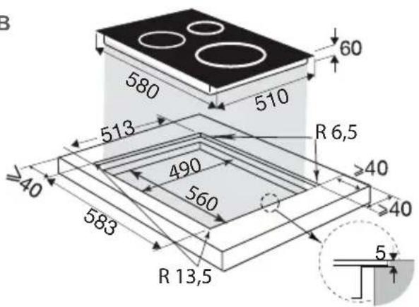 DE DIETRICH DPI7686BP - ENCASTREMENT - 4