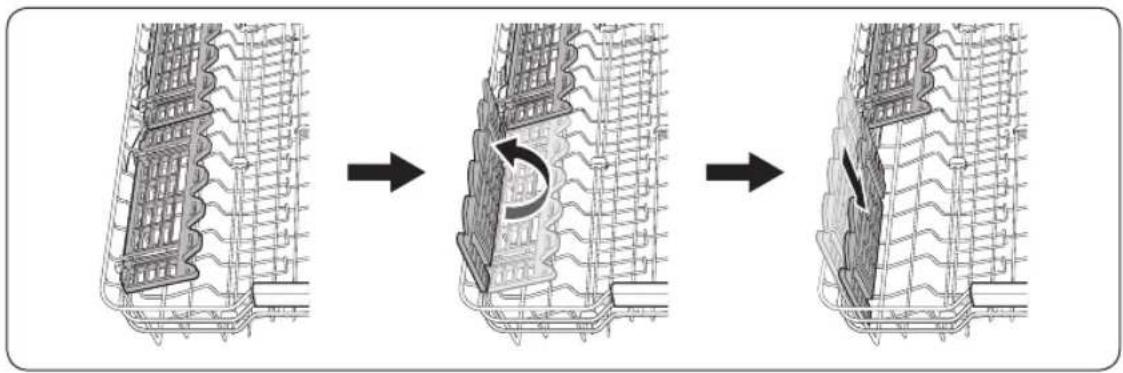 SAMSUNG DW60BG730B00ET - Utilice el soporte para cristalería - 1