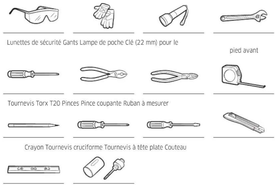 SAMSUNG DW60BG730B00ET - Outils requis (non fournis) - 1