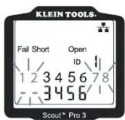 KLEIN TOOLS. Fall Short Open 1 / ID 1 1 2 3 4 5 6 7 8 -- 3 4 5 6 / Scout* Pro 3
