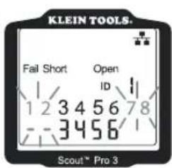 KLEIN TOOLS. Fail Short Open 1 ID 1 1 2 3 4 5 6 7 8 - - 3 4 5 6 1 Scout® Pro 3