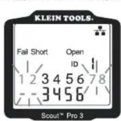 KLEIN TOOLS Fall Short Open ID 1 2 3 4 5 6 7 8 - - 3 4 5 6 / Scout* Pro 3