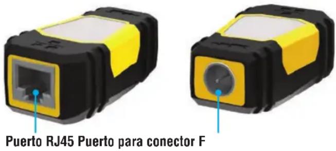 Puerto RJ45 Puerto para conector F