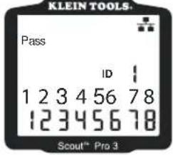 KLEIN TOOLS Pass ID 1 1 2 3 4 5 6 7 8 1 2 3 4 5 6 7 8 Scout™ Pro 3