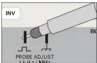 HAMEG HM400 - Probe adjustment and use of probes. - 1