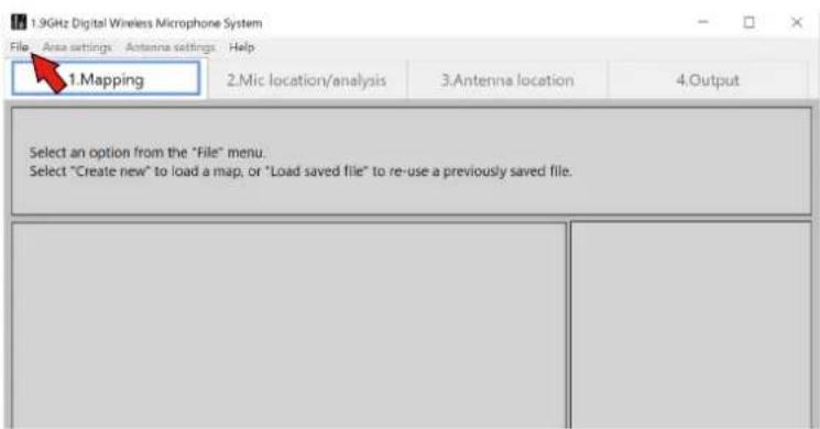 PANASONIC WX-SA250 - Load the map. - 1