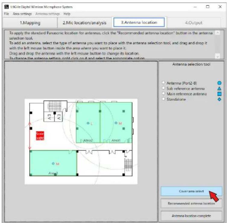 PANASONIC WX-SA250 - À propos de la surface de couverture - 1