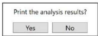 PANASONIC WX-SA250 - Print the analysis results. - 1