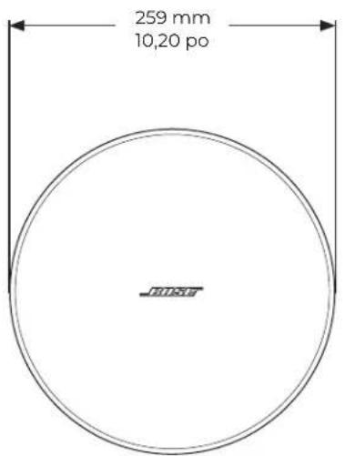 BOSE DesignMax DM5P - Dimensions du produit - 1