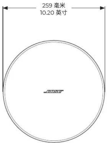 BOSE DesignMax DM5P - 产品尺寸 - 1