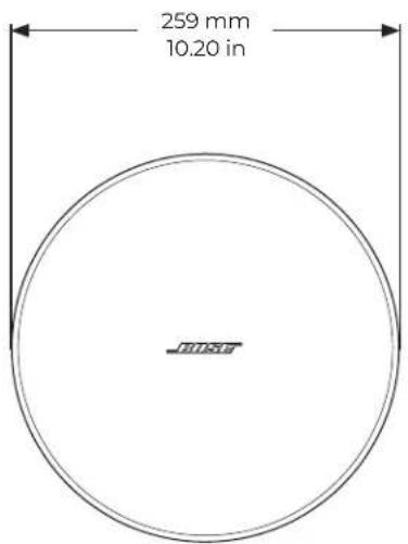 BOSE DesignMax DM5P - Product Dimensions - 1
