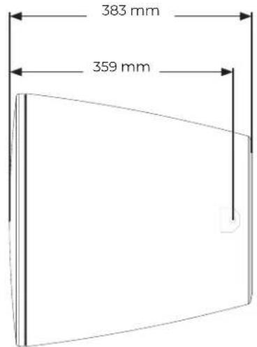 BOSE DesignMax DM10P-SUB - Afmetingen van het product - 2
