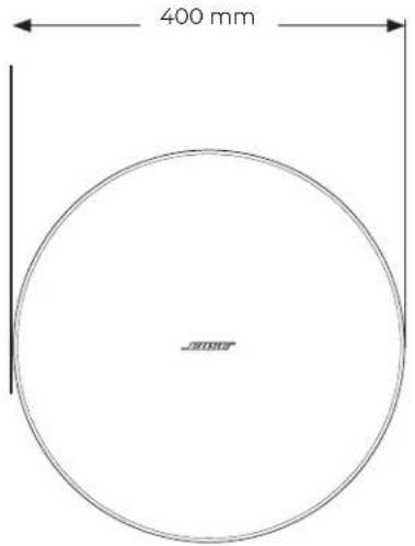 BOSE DesignMax DM10P-SUB - Afmetingen van het product - 1
