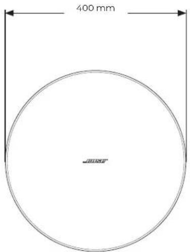 BOSE DesignMax DM10P-SUB - Produktabmessungen - 1