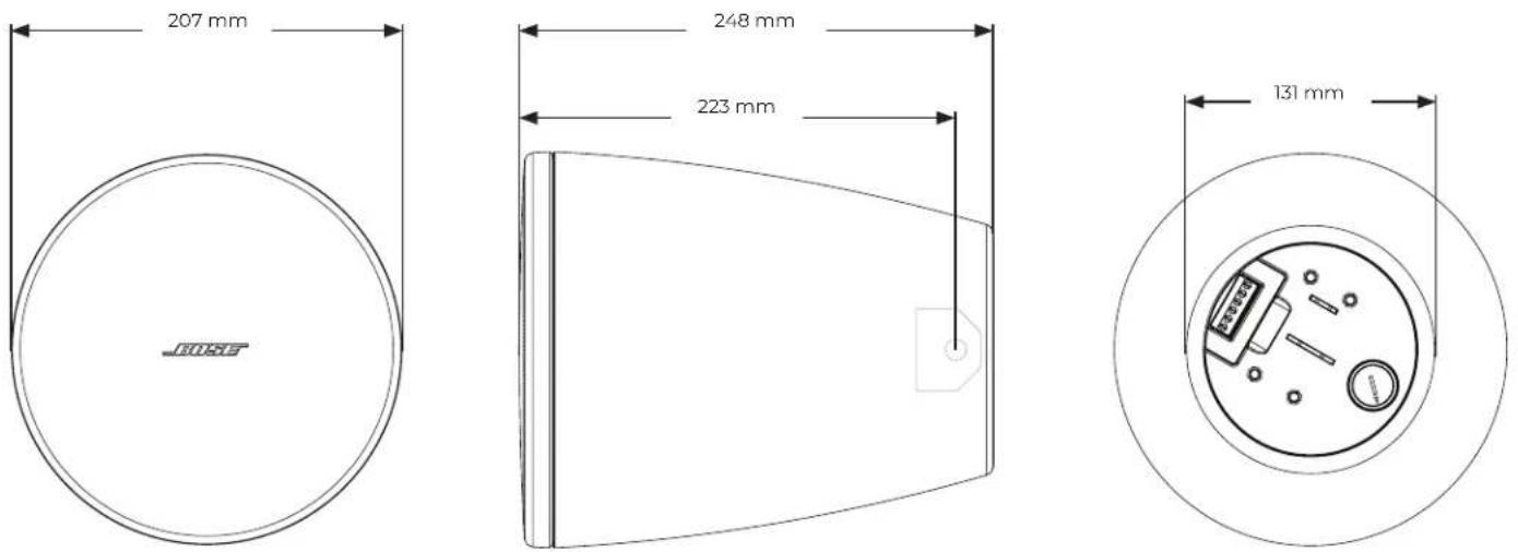 BOSE DesignMax DM3P - Produktabmessungen - 1