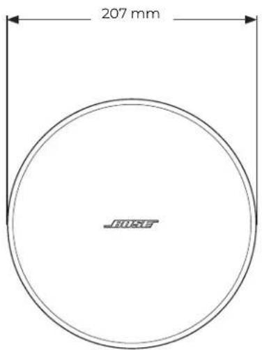 BOSE DesignMax DM3P - Afmetingen van het product - 1