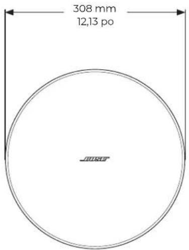 BOSE DesignMax DM6PE - Dimensions du produit - 1