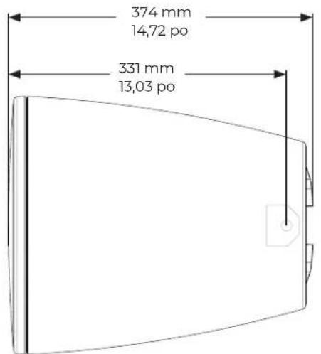 BOSE DesignMax DM6PE - Dimensions du produit - 2