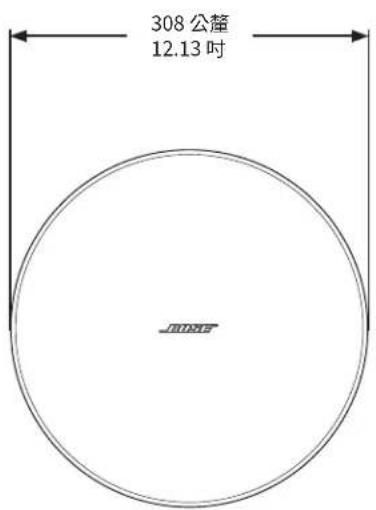 BOSE DesignMax DM6PE - 產品尺寸 - 1