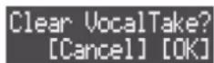 ROLAND Verselab MV-1 - Suppression d'une prise vocale - 1