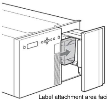 SONY ODS-L100E - Importing and Exporting a Cartridge - 1