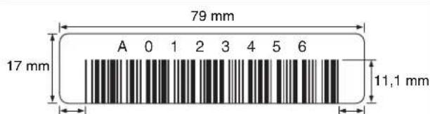 SONY ODS-L30M - Etiquetas de códigos de barras - 1